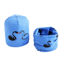 Load image into Gallery viewer, New Fashion Baby Cap Set Cartoon Owl Stars Baby Head Cover Spring Warm Neck Collar Kids Beanies Sets Cotton Children Hats Scarf
