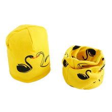 Load image into Gallery viewer, New Fashion Baby Cap Set Cartoon Owl Stars Baby Head Cover Spring Warm Neck Collar Kids Beanies Sets Cotton Children Hats Scarf