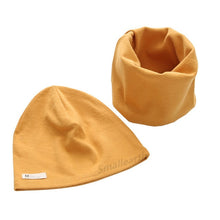 Load image into Gallery viewer, New Fashion Baby Cap Set Cartoon Owl Stars Baby Head Cover Spring Warm Neck Collar Kids Beanies Sets Cotton Children Hats Scarf