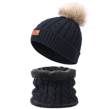 Load image into Gallery viewer, Two pieces Hat Scarf Set