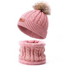 Load image into Gallery viewer, Two pieces Hat Scarf Set