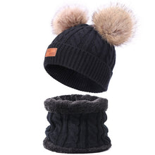 Load image into Gallery viewer, Two pieces Hat Scarf Set