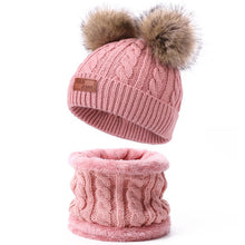 Load image into Gallery viewer, Two pieces Hat Scarf Set