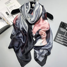 Load image into Gallery viewer, Luxury summer silk scarf