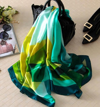 Load image into Gallery viewer, Luxury summer silk scarf