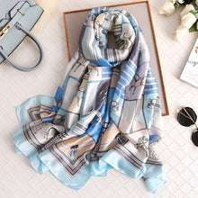 Load image into Gallery viewer, Luxury summer silk scarf