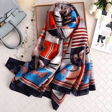 Load image into Gallery viewer, Luxury summer silk scarf