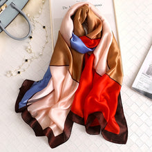 Load image into Gallery viewer, Luxury summer silk scarf