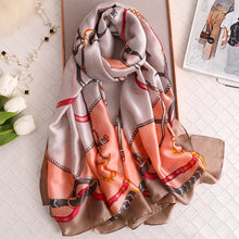 Load image into Gallery viewer, Luxury summer silk scarf