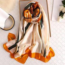 Load image into Gallery viewer, Luxury summer silk scarf