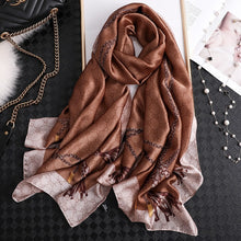 Load image into Gallery viewer, Luxury summer silk scarf