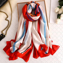 Load image into Gallery viewer, Luxury summer silk scarf