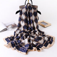 Load image into Gallery viewer, Luxury summer silk scarf