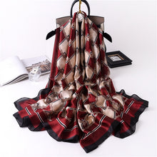 Load image into Gallery viewer, Luxury summer silk scarf