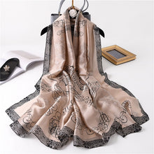 Load image into Gallery viewer, Luxury summer silk scarf