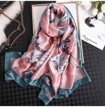 Load image into Gallery viewer, Luxury summer silk scarf
