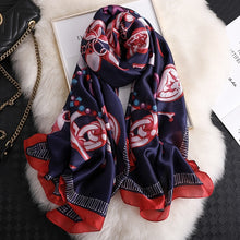 Load image into Gallery viewer, Luxury summer silk scarf