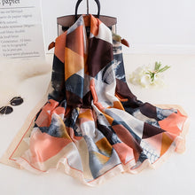 Load image into Gallery viewer, Luxury summer silk scarf