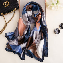 Load image into Gallery viewer, Luxury summer silk scarf