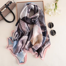 Load image into Gallery viewer, Luxury summer silk scarf