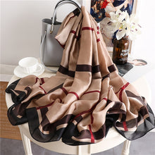 Load image into Gallery viewer, Luxury summer silk scarf