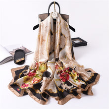 Load image into Gallery viewer, Luxury summer silk scarf