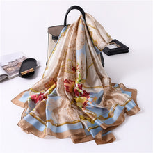 Load image into Gallery viewer, Luxury summer silk scarf