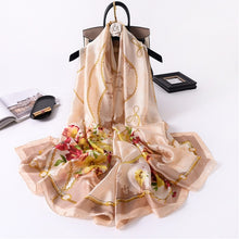 Load image into Gallery viewer, Luxury summer silk scarf
