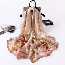 Load image into Gallery viewer, Luxury summer silk scarf