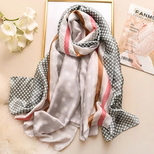 Load image into Gallery viewer, 2020 luxury brand women scarf summer silk scarves shawls lady wraps soft pashimina female Echarpe Designer beach stole bandana