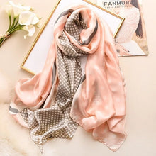 Load image into Gallery viewer, 2020 luxury brand women scarf summer silk scarves shawls lady wraps soft pashimina female Echarpe Designer beach stole bandana