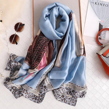 Load image into Gallery viewer, 2020 luxury brand women scarf summer silk scarves shawls lady wraps soft pashimina female Echarpe Designer beach stole bandana