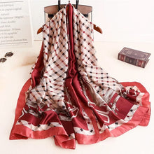 Load image into Gallery viewer, 2020 luxury brand women scarf summer silk scarves shawls lady wraps soft pashimina female Echarpe Designer beach stole bandana