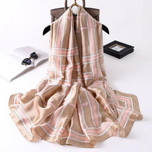 Load image into Gallery viewer, 2020 luxury brand women scarf summer silk scarves shawls lady wraps soft pashimina female Echarpe Designer beach stole bandana