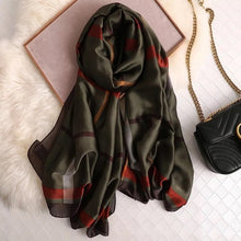 Load image into Gallery viewer, 2020 luxury brand women scarf summer silk scarves shawls lady wraps soft pashimina female Echarpe Designer beach stole bandana