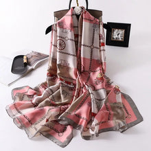 Load image into Gallery viewer, 2020 luxury brand women scarf summer silk scarves shawls lady wraps soft pashimina female Echarpe Designer beach stole bandana