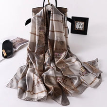 Load image into Gallery viewer, 2020 luxury brand women scarf summer silk scarves shawls lady wraps soft pashimina female Echarpe Designer beach stole bandana