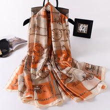 Load image into Gallery viewer, 2020 luxury brand women scarf summer silk scarves shawls lady wraps soft pashimina female Echarpe Designer beach stole bandana