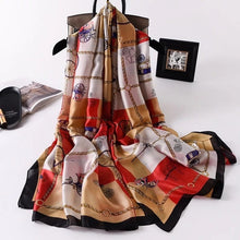 Load image into Gallery viewer, 2020 luxury brand women scarf summer silk scarves shawls lady wraps soft pashimina female Echarpe Designer beach stole bandana