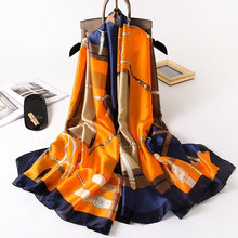 Load image into Gallery viewer, 2020 luxury brand women scarf summer silk scarves shawls lady wraps soft pashimina female Echarpe Designer beach stole bandana