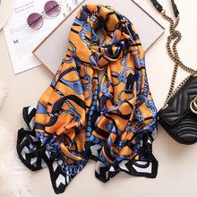 Load image into Gallery viewer, 2020 luxury brand women scarf summer silk scarves shawls lady wraps soft pashimina female Echarpe Designer beach stole bandana