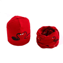 Load image into Gallery viewer, New Fashion Baby Cap Set Cartoon Owl Stars Baby Head Cover Spring Warm Neck Collar Kids Beanies Sets Cotton Children Hats Scarf
