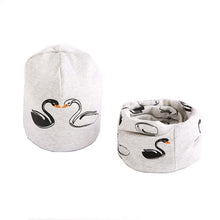 Load image into Gallery viewer, New Fashion Baby Cap Set Cartoon Owl Stars Baby Head Cover Spring Warm Neck Collar Kids Beanies Sets Cotton Children Hats Scarf
