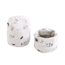 Load image into Gallery viewer, New Fashion Baby Cap Set Cartoon Owl Stars Baby Head Cover Spring Warm Neck Collar Kids Beanies Sets Cotton Children Hats Scarf
