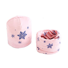 Load image into Gallery viewer, New Fashion Baby Cap Set Cartoon Owl Stars Baby Head Cover Spring Warm Neck Collar Kids Beanies Sets Cotton Children Hats Scarf
