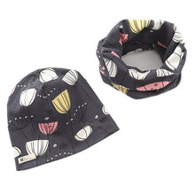 Load image into Gallery viewer, New Fashion Baby Cap Set Cartoon Owl Stars Baby Head Cover Spring Warm Neck Collar Kids Beanies Sets Cotton Children Hats Scarf
