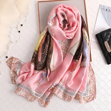 Load image into Gallery viewer, 2020 luxury brand women scarf summer silk scarves shawls lady wraps soft pashimina female Echarpe Designer beach stole bandana
