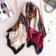 Load image into Gallery viewer, 2020 luxury brand women scarf summer silk scarves shawls lady wraps soft pashimina female Echarpe Designer beach stole bandana
