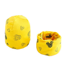 Load image into Gallery viewer, New Fashion Baby Cap Set Cartoon Owl Stars Baby Head Cover Spring Warm Neck Collar Kids Beanies Sets Cotton Children Hats Scarf
