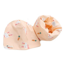 Load image into Gallery viewer, New Fashion Baby Cap Set Cartoon Owl Stars Baby Head Cover Spring Warm Neck Collar Kids Beanies Sets Cotton Children Hats Scarf
